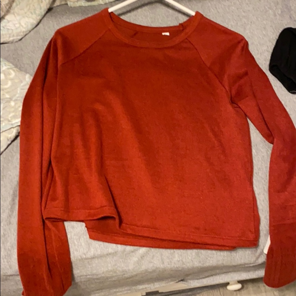 maroon long sleeve